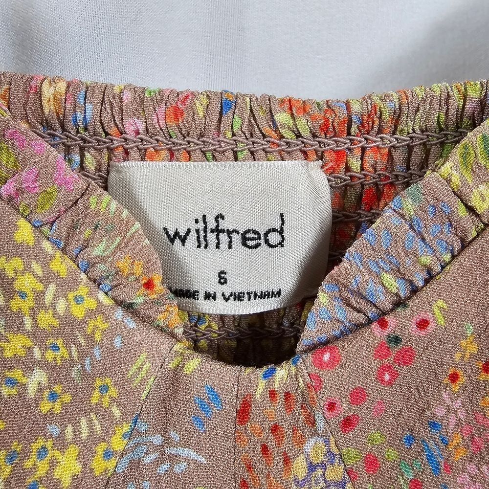 Aritzia Wilfred Fable Dress in Floral Multi Color - Size 6 - Picture 2 of 9